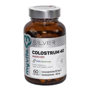 MyVita SILVER Colostrum 40/400mg 60 kap - Suplementy naturalne - miniaturka - grafika 1