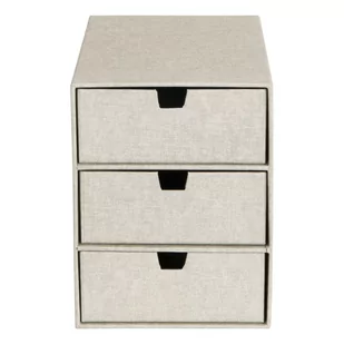 Beżowy organizer z 3 szufladkami Bigso Box of Sweden Ingrid - Akcesoria na biurko - miniaturka - grafika 1