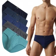 Majtki męskie - SLIPY MĘSKIE ATLANTIC CLASSIC 5SMP003/GRA/NIEC/ZIEJ/IND/NIEC 5PAK *M* - miniaturka - grafika 1