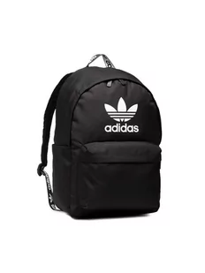 Adidas Plecak Adicolor Backpack Duży Miejski Sportowy Czarny H35596 - Plecaki szkolne i tornistry - miniaturka - grafika 2