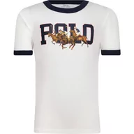 Koszulki dla chłopców - POLO RALPH LAUREN T-shirt RINGR MOD #1 KNIT | Regular Fit - miniaturka - grafika 1
