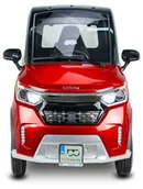 Skutery - Bili Bike Czterokołowiec lekki, skuter elektryczny zabudowany z dachem MICRO CAR BILI BIKE ECOMO 4 czerwony - miniaturka - grafika 1