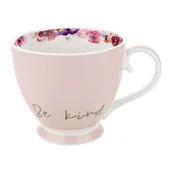 Kubki - Kubek na nóżce BRATKI różowy 400 ml - miniaturka - grafika 1