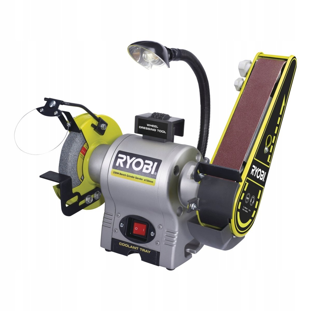 RYOBI RBGL250 250W SZLIFIERKA PROSTA STOŁOWA KAMIENOWA TAŚMOWA