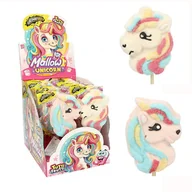 Gumy do żucia, lizaki, dropsy - JOHNY BEE LIZAK PIANKOWY MALLOW UNICORN JEDNOROŻEC (35G) 18SZT - miniaturka - grafika 1