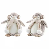 Ozdoby bożonarodzeniowe - Dekoracja santa siedzący pingwin 33cm kod: 90A-OZD-08/P - miniaturka - grafika 1