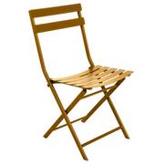 Fotele i krzesła ogrodowe - Krzesło ogrodowe tarasowe ochra - Tuvo 3X - miniaturka - grafika 1