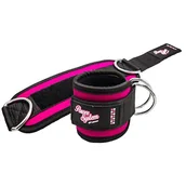Pozostały sprzęt i akcesoria do ćwiczeń - Power System Opaska do Wyciągu Ankle Straps Pink - miniaturka - grafika 1