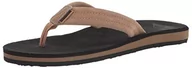 Klapki i japonki męskie - Quiksilver Carver Nubuck M męskie klapki japonki, Brązowy czarny brązowy - 42 EU - miniaturka - grafika 1