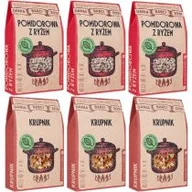 Zupy w płynie - Dania Babci Zosi Zestaw zup: Pomidorowa + Krupnik 3 x 95 g + 3 x 90 g - miniaturka - grafika 1