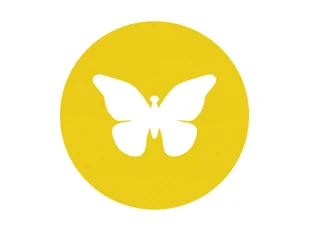 Podstawka pod kubek - Motylek - 10 cm - 1 szt. - Obrusy i serwetki - miniaturka - grafika 1