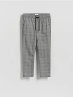 Spodnie męskie - Reserved - Spodnie slim fit w kratę - jasnoszary - miniaturka - grafika 1