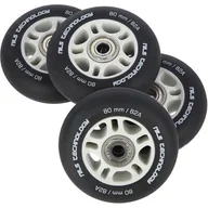 Akcesoria do skatingu - Nils EXTREME PU 80x24 82A CZARNE MATOWE (4 szt.) + ABEC-9 (8 szt.) ZESTAW EXTREME - miniaturka - grafika 1
