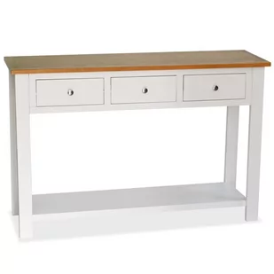 Stolik konsolowy VIDAXL, biały, 118x35x77 cm - Konsole i sekretarzyki - miniaturka - grafika 1