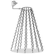 Oświetlenie świąteczne - vidaXL Lampki choinkowe  Siatka lampek choinkowych 180 kolorowych diod LED 180 cm 328876 - miniaturka - grafika 1