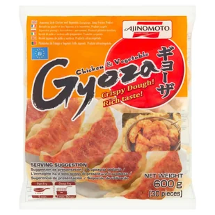 Ajinomoto Gyoza Japońskie pierogi z kurczakiem i warzywami 600 g (30 sztuk) - Dania mrożone - miniaturka - grafika 1