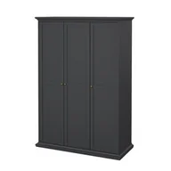 Szafy - Szafa trzydrzwiowa szara mat 139 x 201 cm Paris - miniaturka - grafika 1