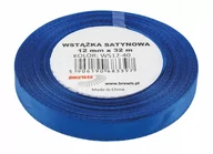 Pasmanteria - Brewis Wstążka dekoracyjna satynowa 12mmx32m ciemnoniebieska 40 - miniaturka - grafika 1