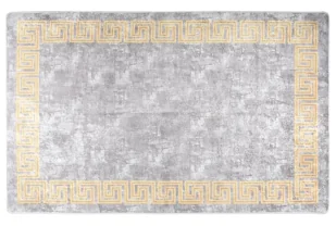 Prostokątny szary dywan 80x150 cm Kurina 5X - Dywany - miniaturka - grafika 1
