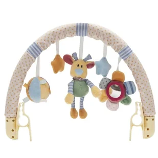 Zawieszka do wózka miś, kwiatek i gwiazdki Baby Mix - Pozytywki dla dzieci - miniaturka - grafika 1