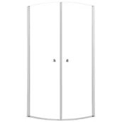 Kabiny prysznicowe - Kabina prysznicowa 1/4 koła Hooked 90x90x200 cm profile chromowane Sealskin - miniaturka - grafika 1