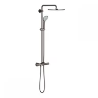 Zestawy prysznicowe - Grohe Euphoria System 310 system prysznicowy z deszczownią i termostatem hard graphite 26075A00 - miniaturka - grafika 1