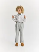 Spodenki dla niemowląt - Reserved - Spodnie z szelkami - kremowy - miniaturka - grafika 1