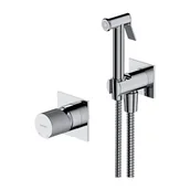 Baterie umywalkowe - Omnires CONTOUR System bidetowy podtynkowy CHROM SYSCTBI1CR - miniaturka - grafika 1