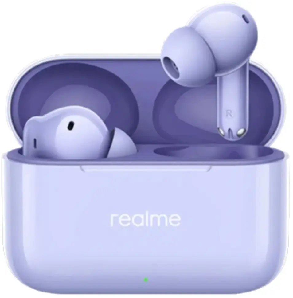 Realme Bezprzewodowe douszne Buds T200 fioletowe