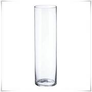 Wazony i flakony - Wysoki wazon szklany cylinder H-60 cm D-15 cm zatapiany - miniaturka - grafika 1