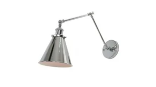 Lumina Deco LAMPA ŚCIENNA KINKIET LOFTOWY CHROMOWANY RUBI W2 LDW B007-2 (CHR) - Lampy ścienne - miniaturka - grafika 1