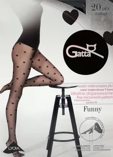 RAJSTOPY GATTA FUNNY WZ 08 (kolor Nero, rozmiar 4) - Rajstopy - miniaturka - grafika 1