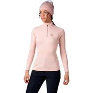 Bluzy narciarskie - Koszulka termoaktywna Rossignol W Classique 1/2 Zip różowa - M - miniaturka - grafika 1