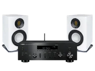 Zestawy stereo - Yamaha R-N602 czarny + CARINA BS243.4 biały - miniaturka - grafika 1