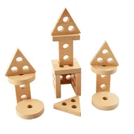Sortery dla dzieci - Sprytne Zabawki. Drewniany Sorter Kształtów Toys4Edu - miniaturka - grafika 1