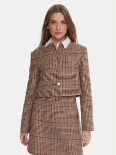 Tommy Hilfiger Marynarka WW0WW46752 Beżowy Regular Fit - Marynarki i żakiety damskie - miniaturka - grafika 1