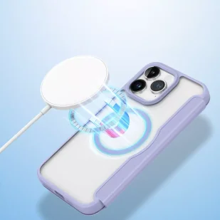 Etui Dux Ducis Skin X Pro do Apple iPhone 15 Pro Max magnetyczny pokrowiec MagSafe z klapką  - fioletowe - Etui i futerały do telefonów - miniaturka - grafika 8