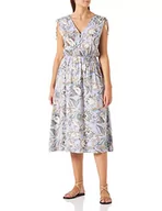 Sukienki - usha FESTIVAL Damska sukienka z kwiatowym nadrukiem, fioletowa, wielokolorowa, M - miniaturka - grafika 1