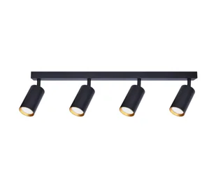Brilagi - Oświetlenie punktowe SELE 4xGU10/35W/230V czarne/złote - Lampy sufitowe - miniaturka - grafika 1