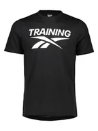 Koszulki sportowe męskie - Reebok Koszulka sportowa "Vector" w kolorze czarnym - miniaturka - grafika 1