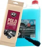 Płyny do spryskiwaczy - Płyn do Spryskiwaczy 5 L Chusteczki do Kokpitu K2 Zestaw - miniaturka - grafika 1
