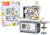 Zabawki AGD - Kuchnia Marzeń Dla Dzieci Światła Dźwięki Para Akcesoria Szara - miniaturka - grafika 1