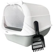 Kuwety dla kotów - Kuweta dla kota z filtrem węglowym zamknięta toaleta dla kotów z drzwiami - miniaturka - grafika 1