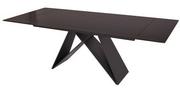 Stoły - Rozkładany stół z kamiennym blatem 160-220x90x75 cm VCT2306/PC - miniaturka - grafika 1
