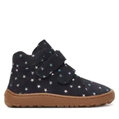Buty dla dziewczynek - Trzewiki Froddo Barefoot Winter Furry G3110263-13 M Granatowy - miniaturka - grafika 1
