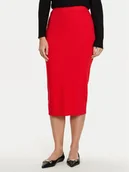 Spódnice - Vero Moda Spódnica ołówkowa Fantastic 10320638 Czerwony Slim Fit - miniaturka - grafika 1