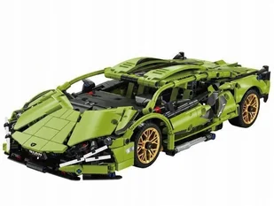 KLOCKI SAMOCHÓD SPORTOWY KOLOR ZIELONY 1280 EL PREZENT DLA DZIECI ZESTAW - Klocki - miniaturka - grafika 1