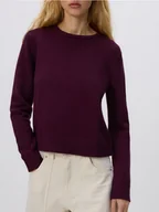 Moda i Uroda OUTLET - Reserved - Sweter z wiskozą - ciemnofioletowy - miniaturka - grafika 1