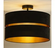 Lampy sufitowe - Duolla - Żyrandol natynkowy DUO 1xE27/15W/230V śr. 40 cm czarny/złoty - miniaturka - grafika 1