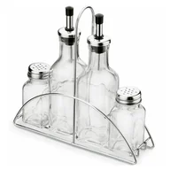 Pojemniki na przyprawy - Pojemniki na przyprawy 4 sztuki metalowy stojak z uchwytem Tadar Quinn - miniaturka - grafika 1